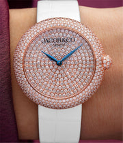 Jacob & Co. Brilliant Pave Rose Gold 38 mm